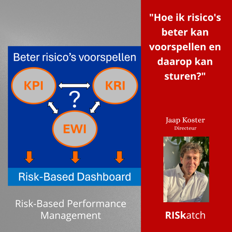 "Hoe ik risico’s beter kan voorspellen en daarop kan sturen?"